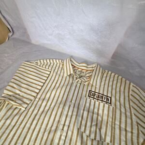 Captain Finn Short Sleeve Button Up Shirt Resort Wear Men's XL